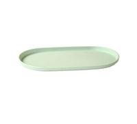 yixinzi-2024 Soucoupe pour Plantes Plateau elliptique for Plantes, Palette de 14,8 Pouces, for Pot Fleurs en Plastique d'intérieur et d'extérieur(Green)
