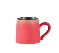 yixinzi-2024 Tasse à café Tasse à café en céramique rouge brique dégradé, 1 pièce, d'une capacité de 325 ml, idéale for le thé l'après-midi au bureau