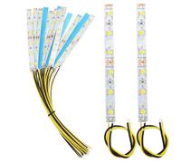YIXISI 15 Pièces 100mm Pré Câblées LED SMD, Modélisme LED, 12-18V LED Bandes, 2335 SMD LED, Jaune