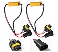 YIXISI 2 Pièces 50W 6Ohm H8 H9 H11 LED Resistances de Charge, Résistance de Charge Phare Sans Erreur Canbus Décodeur Anti-Scintillement, pour Phare Feux de Jour