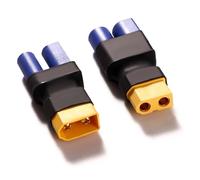 YIXISI 2 Pièces EC5 à XT60 Adaptateur de Connecteur, Adaptateurs EC5 Mâle vers Femelle XT-60 et Adaptateurs XT-60 Mâle vers Femelle EC5, pour Batterie LiPo RC