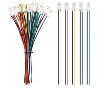 YIXISI 25 pièces 17 mm pré filaire bande LED SMD, 2835 SMD, modélisme, lumière auto-adhésive 12-18 V, blanc/rouge/jaune/bleu/vert