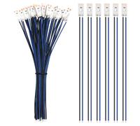 YIXISI 25 Pièces Pré Câblées LED SMD 17mm - Modélisme, Bandes 12-18V, 2835 SMD, Bleu