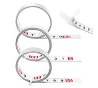 YIXISI 3 Pièces 1m Mètre Ruban Auto Adhésif, Règle Métrique Auto-Adhésive, Ruban à Mesurer Auto-Adhésif, pour Établis et Machines, 3 Spécifications Différentes, Blanc