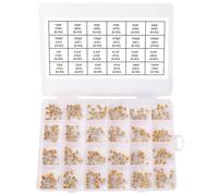 YIXISI 480 Pièces 24 Valeurs 10pF à 100nF 50V Kit D'assortiment Condensateurs Céramique, Condensateur Céramique Monolithique