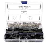 YIXISI 60 Sets 3 Broches JR Connecteur Servo, Connecteurs Servo Mâles Femelles à Sertir, Compatible avec Futaba JR Hitec Spektrum RC Les Connecteurs