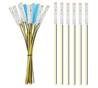 YIXISI Lot de 15 bandes LED pré-câblées de 50 mm, 12 V - 18 V, 2335 SMD LED, jaune