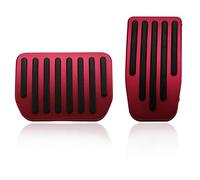 YIXISI Model 3 Model Y Antidérapant Couvre-pédale, Capuchons de Pédale de Frein Accélérateur et Repose-pieds de Frein à Gaz, Compatible avec Tesla Model 3/Y, Rouge
