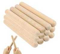 YIXNSW Lot de 12 baguettes de rythme, en bois de résonance - 20 cm - Convient pour les groupes, les cours de musique, les professionnels ou les débutants de tous styles