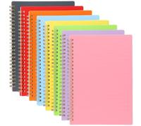 YIXNSW Lot de 8 Cahiers Spirale A5-60 Feuilles/120 Pages - Couverture Rigide - Spirales Colorées - Bloc-notes Ligné pour Journal, Notes et Dessin