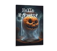 YiXong Hello MyPretty Poster d'Halloween décoratif sur toile pour chambre à coucher 60 x 90 cm