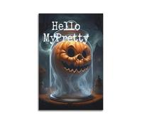 YiXong Hello MyPretty Poster d'Halloween décoratif sur toile pour chambre à coucher 60 x 90 cm