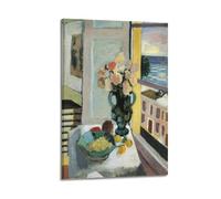 YiXong Henri Matisse - Impression sur toile de fleurs devant une fenêtre - Impression d'art moderne pour chambre à coucher (20 x 30 cm)