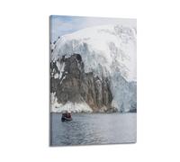 YiXong Poster décoratif sur toile minimaliste représentant un bateau de la Grèce en Grèce, un voyage, une plage, une photographie d'art moderne pour chambre à coucher (50 x 75 cm)