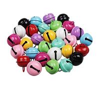 Yixuan 30pcs 22mm Petites Clochettes Grelots Cloche de Noël Multicolore Grelots en Métal pour pour décorer Noël, décorer Le Mariage, DIY Bijoux Artisanat, Cloche de chie, Porte-clés