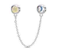 YIXUAN Charms Harmonie Céleste Soleil Lune Compatible avec les bracelets Pandora pour collier en argent 925 bijoux pour femmes cadeaux d’Halloween
