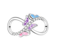 YIXUAN Charms Papillon Infini Compatible avec les bracelets Pandora pour collier en argent 925 bijoux pour femmes cadeaux d’Halloween