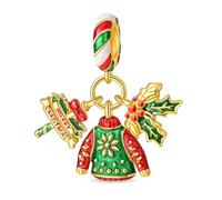 YIXUAN Charms Pull de Noël Compatible avec les bracelets Pandora pour collier en argent 925 bijoux pour femmes cadeaux d’Halloween