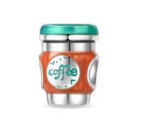 YIXUAN Charms Tasse de Café Compatible avec les bracelets Pandora pour collier en argent 925 bijoux pour femmes cadeaux d’Halloween