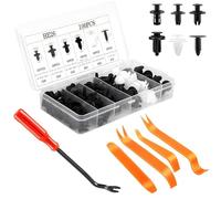 YIXUEERWSY 100 Pièces Clips de Fixation Voiture pour Nissan Qashqai 2 (II) J11 Facelift I 2017-2021,6 Taille Clips Agrafes Carrosserie livrer 5 Outils de démontage de vis de Voiture