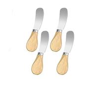 YiXuTag 4pcs couteaux à beurre en Acier Inoxydable,Couteaux À Beurre De Fromage À La Crème Multifonctionnels,Épandeur De Fromage en Acier Inoxydable,pour le Chocolat le Fromage la Crème la Confiture