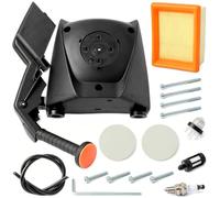YIYANTO Kit de démarrage 4283 190 4023 compatible avec souffleur de feuilles Stihl BR800C BR800C-E, remplace 4283-190-4023 42831904023 GM-B8C2 Démarreur à rembobinage facile avec filtre et tuyau de