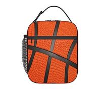 yiycqur Boîte à déjeuner isotherme pour enfants, ballon de basket-ball, mini sac à déjeuner isotherme pour la rentrée scolaire, kit fourre-tout pour filles, garçons