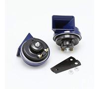 YIYDA Klaxon de voiture universel 140 dB pour moto avec tonalités hautes et basses, support, haut-parleur bleu, étanche et résistant aux intempéries, 12 V pour camion, VUS, moto, voiture