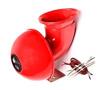 YIYDA Klaxon Sonore Électrique Rouge 150dB Haut-parleur Camion 12V Étanche à l'Eau