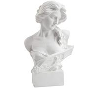 YiYFiT Figurine de Buste en résine, 6" 15cm Mythologie Grecque Déesse Artémis Sculpture de Buste Figurine pour la Maison Ornement Bureau Bibliothèque Décoration Sketch Practice DIY Art Gift-Artémis