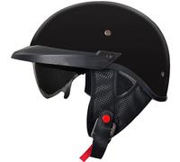 YIYHFKM Casque RéTro De Style Allemand Casque Trottinette Electrique Adulte ECE Homologué Casque Trottinette Electrique Adulte pour Scooter Cyclomoteur Street Cruiser Jet Casque S-XL