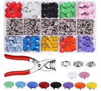 YIYICO Boutons Pression Couture Pince Bouton Pression Metal Couture 200Pcs