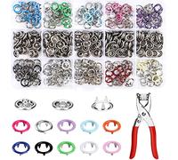YIYICO Boutons Pression Couture Pince Bouton Pression Metal Couture 200Pcs
