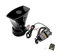 YIYIDA Alarme de voiture klaxon de voiture avec microphone système PA amplificateur de son d'urgence sirène de klaxon électrique fort peut être utilisé pour 12V camion de voiture de police camion SUV