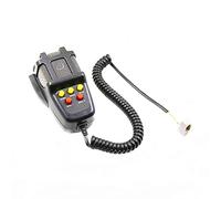 YIYIDA Bouton de klaxon d'alarme avec microphone Système de haut-parleurs PA Amplificateur de son d'urgence mégaphone multi-tons mégaphone avec tweeter de câblage télescopique de sirène de voiture