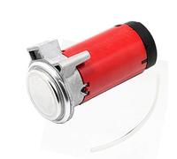 YIYIDA Compresseur d'air et klaxon Kit de voiture 12V Moteur rouge Compresseur chromé