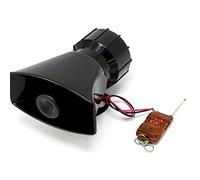 YIYIDA Klaxon à distance de voiture sirène 80 W haut-parleur de sirène sans fil amplificateur sonore d'urgence kit d'alarme klaxon adapté à tous les camions 12V