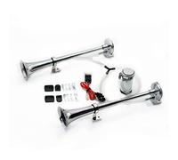 YIYIDA Klaxon de voiture 24 V en zinc double tube 165 dB pour voitures, camions, motos et yachts