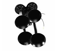 YIYIDA Klaxon de Voiture Étanche Sirène Électrique 12V Rond pour Camion Navire Moto - Klaxon Spécial Scellé Compatible Avec Tous les Véhicules 12V