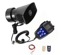 YIYIDA Klaxon de voiture Sirène Klaxon Blu - ray bouton 130db Trompette d'air Amplificateur sonore d'urgence Système de haut - parleurs pa avec microphone 7 tones Car Horn pour 12V camion voiture etc