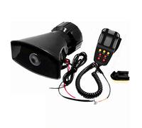 YIYIDA Klaxon électrique avec microphone et haut-parleurs PA - 7 tons - Convient à toutes les voitures, camions et bateaux