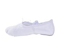 YiyiLai Chausson Danse Unisexe Toile Chaussures de Ballet pour Yoga Gymnastique Doux Blanc 36EU Pied 21.5cm