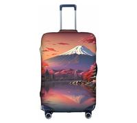 Yiyilong Housse de protection élastique pour valise avec fermeture éclair Motif Mont Fuji, blanc, S