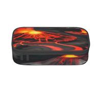 Yiyilong Kilauea - Grande capacité - Sac de rangement pour fournitures de bureau, cosmétiques, articles de toilette, Noir, Talla única, Art déco