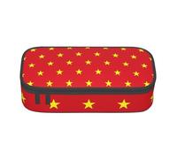 Yiyilong Trousse de rangement pour fournitures de bureau, cosmétiques et articles de toilette Motif drapeau vietnamien, Noir , Taille unique, Art Déco