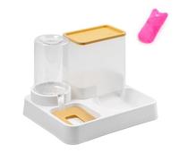 YIYILU Distributeur Croquettes Chat/de Nourriture 2 en 1, Distributeur Automatique d'aliments et d'eau Animaux de Compagnie de Petite