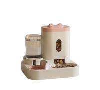 YIYILU Distributeur Croquettes Chat/de Nourriture 2 en 1, Distributeur Automatique d'aliments et d'eau Animaux de Compagnie de Petite