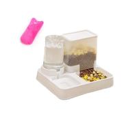 YIYILU Distributeur Croquettes Chat/de Nourriture 2 en 1, Distributeur Automatique d'aliments et d'eau Animaux de Compagnie de Petite
