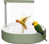 YIYILU Douche pour Perroquet | Bain d'oiseaux Automatique avec Eau en Circulation | Pompe Silencieuse Et Chargement USB | Accessoires pour Cage À Calopsittes | Fournitures pour Perruches