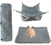 YIYILU Hamac à Hamster | Nid Doudou en Peluche - Hamac pour Petits Animaux,pour Chinchilla Volant Hamster - Dodo Cachette Jeu Escalade Hiver